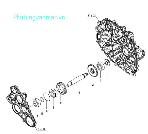 Giảm truyền động bộ trích công suất PTO